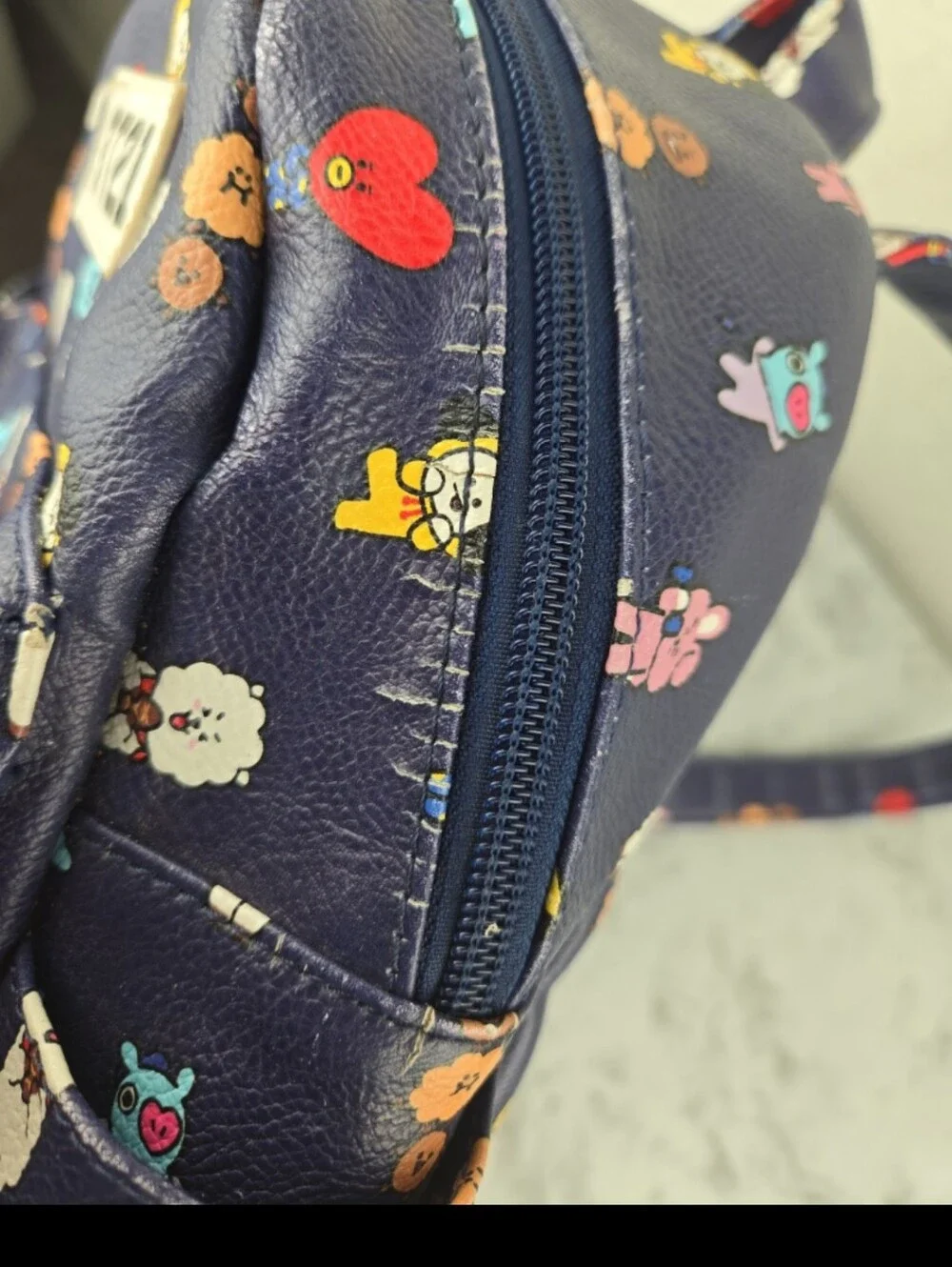 Bt21  Navy Character Mini Backpack